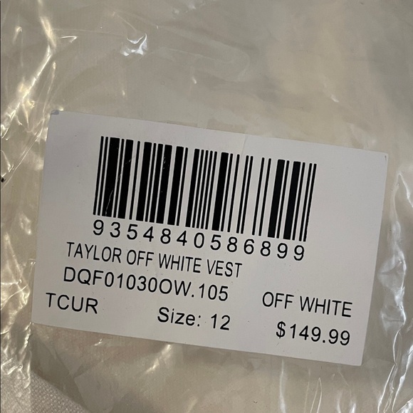 DISSH TAYLOR VEST-OFF WHITE-8 - Picture 5 of 5